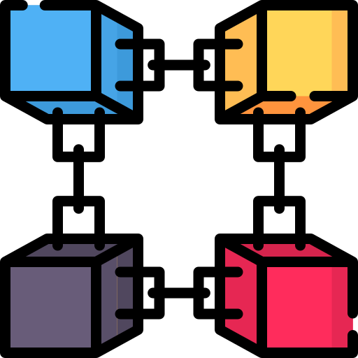 Блокчейн Special Lineal color иконка