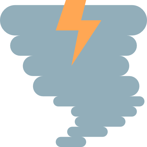 폭풍 Iconixar Flat icon