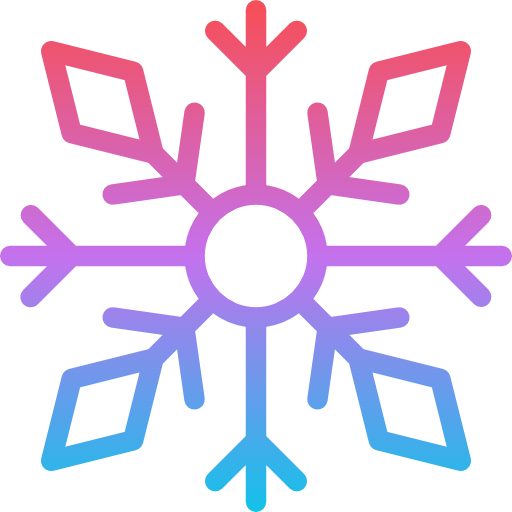 fiocco di neve Iconixar Gradient icona