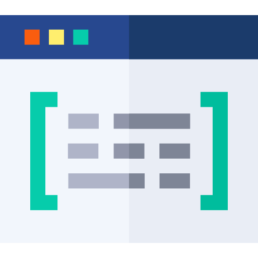 código Basic Straight Flat icono