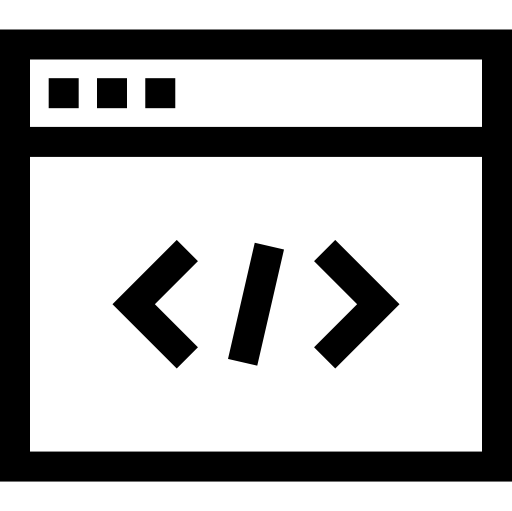 웹 개발 Basic Straight Lineal icon