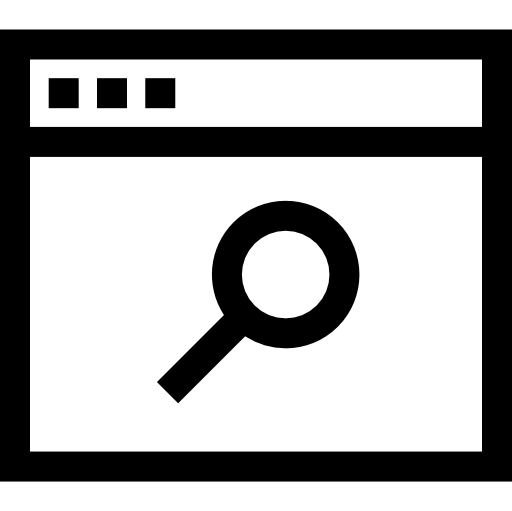 zoekopdracht Basic Straight Lineal icoon