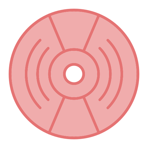 płyta cd Generic color lineal-color ikona