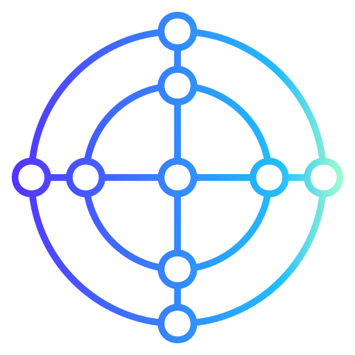 netwerken Generic gradient outline icoon