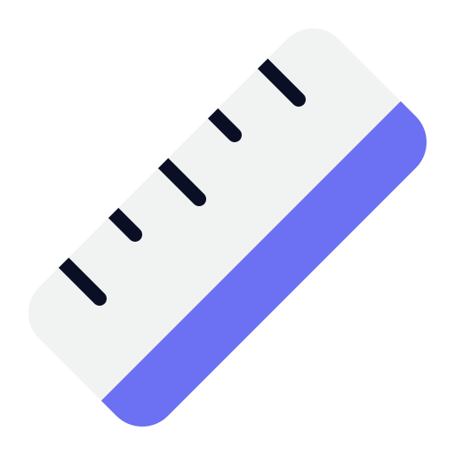 Ruler Generic color fill icon