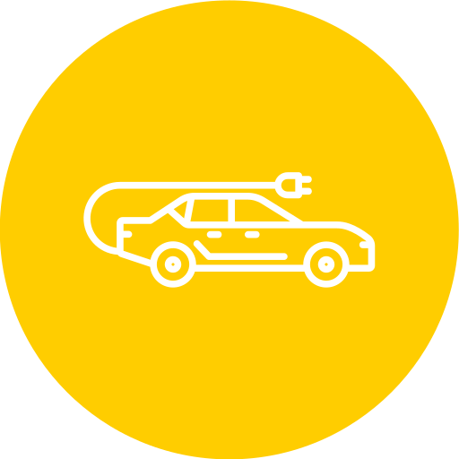 電気自動車の充電器 Generic color fill icon