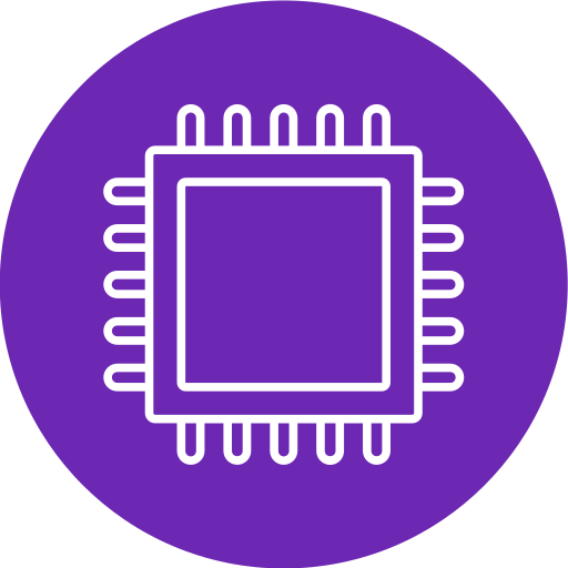 semiconductor Generic color fill icono