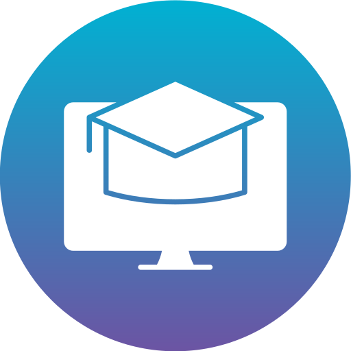 Online education Generic gradient fill icon