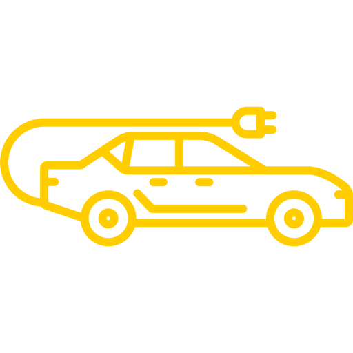 Электромобиль Generic color outline иконка