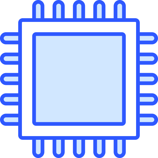 Semiconductor Generic color lineal-color icon