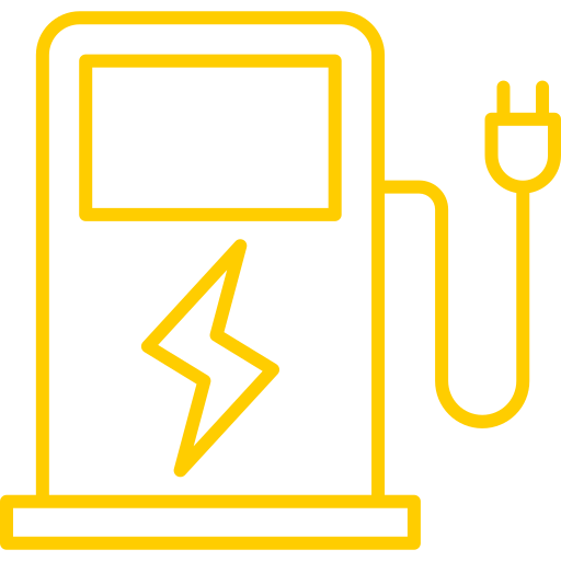 Electric vehicle charger Generic color outline icon