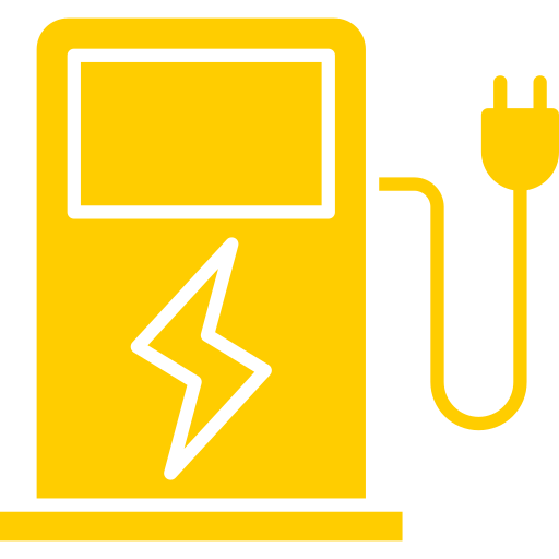 Ładowarka do pojazdów elektrycznych Generic color fill ikona