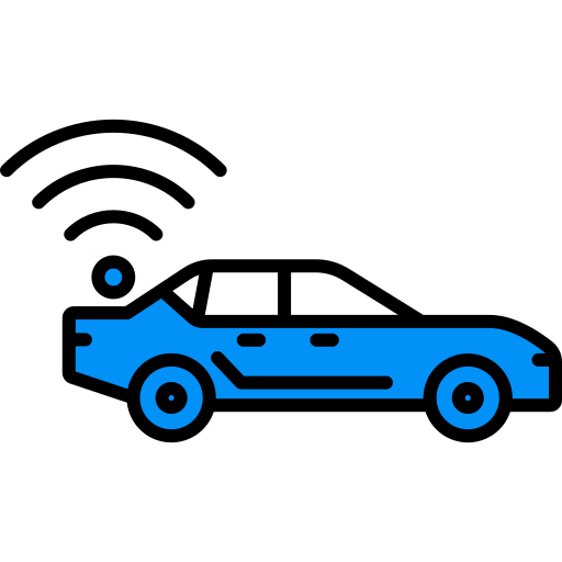 Autonomous vehicle Generic color lineal-color icon