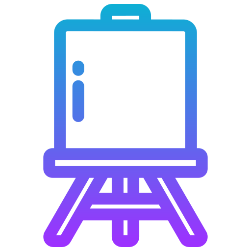 Easel Generic gradient outline icon