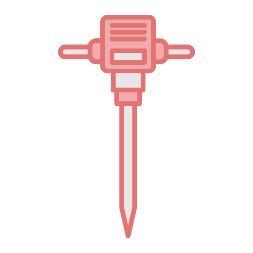 martillo perforador Generic color lineal-color icono