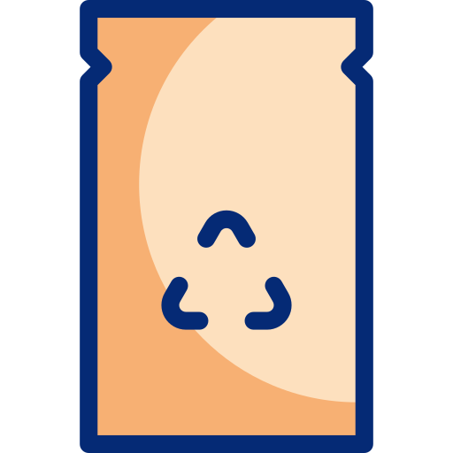 bolsa de papel Basic Accent Lineal Color icono