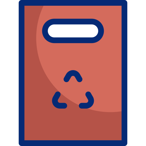 bolsa de papel Basic Accent Lineal Color icono