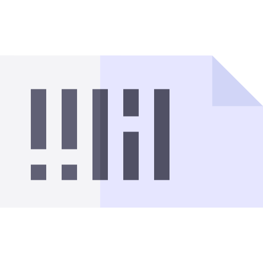 바코드 Basic Straight Flat icon