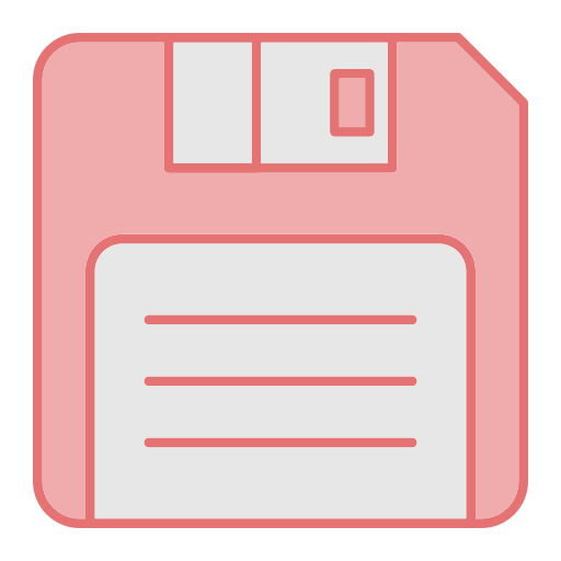 Save file Generic color lineal-color icon