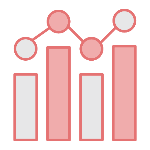 gráfico de ingresos Generic color lineal-color icono