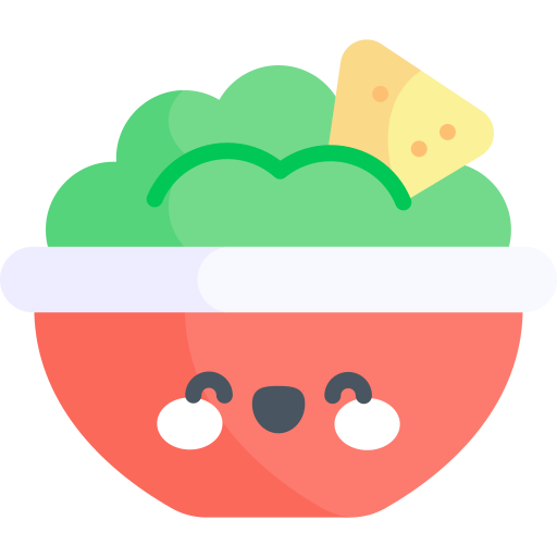 guacamole Kawaii Flat icono