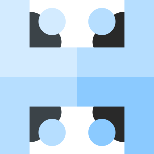 책상 배치 Basic Straight Flat icon
