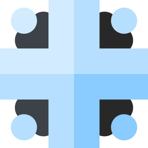 Desk arrangement Basic Straight Flat icon