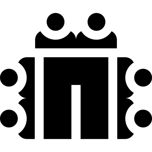 disposizione della scrivania Basic Straight Filled icona