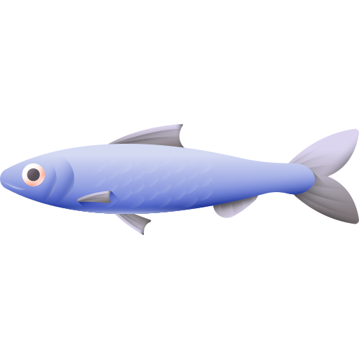 sardina 3D Color icono