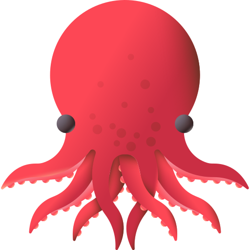 Octopus 3D Color icon