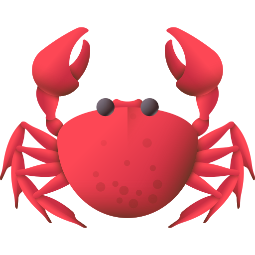 Crab 3D Color icon