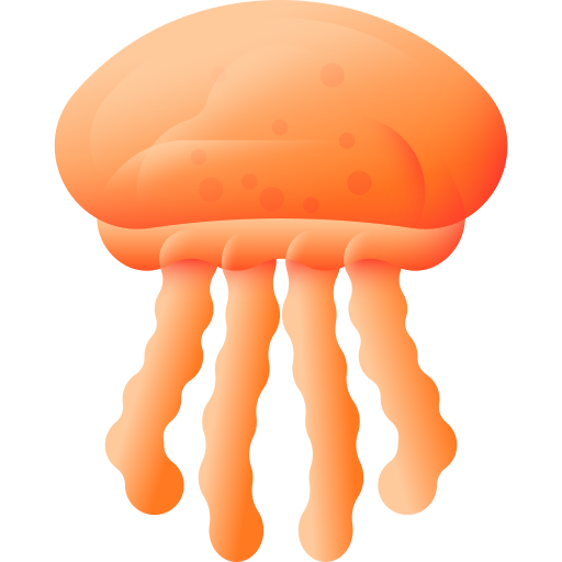 クラゲ 3D Color icon