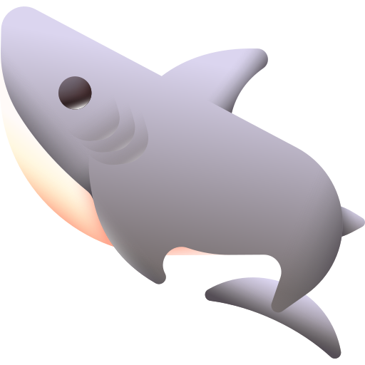 squalo 3D Color icona