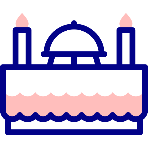ビュッフェ Detailed Mixed Lineal color icon