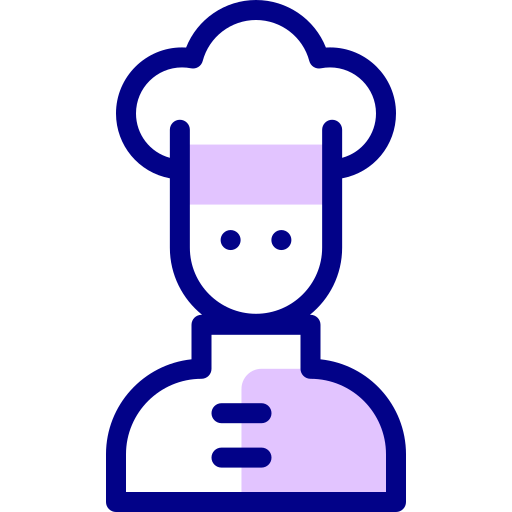 шеф-повар Detailed Mixed Lineal color иконка
