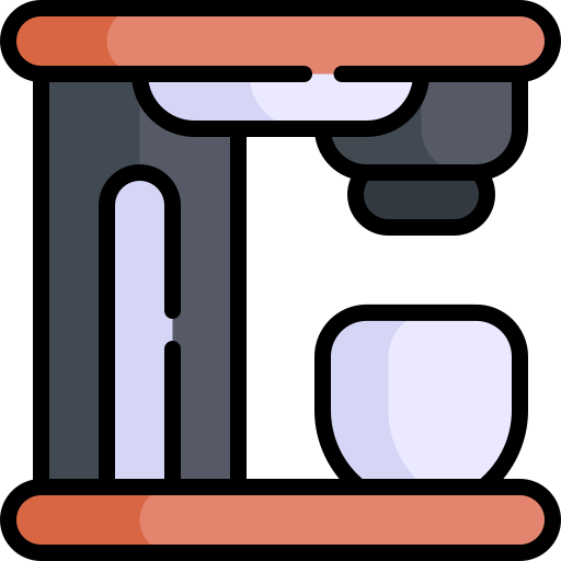 kaffeemaschine Kawaii Lineal color icon