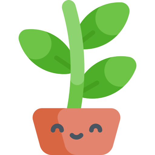 planta Kawaii Flat icono