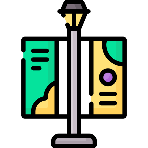 słup latarni ulicznej Special Lineal color ikona