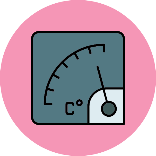 indicador de temperatura Generic color lineal-color icono