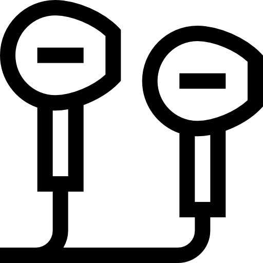 kopfhörer Basic Straight Lineal icon