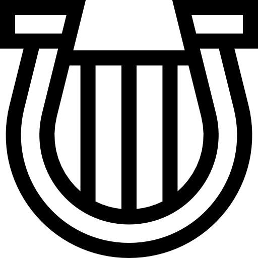 lyre Basic Straight Lineal Icône