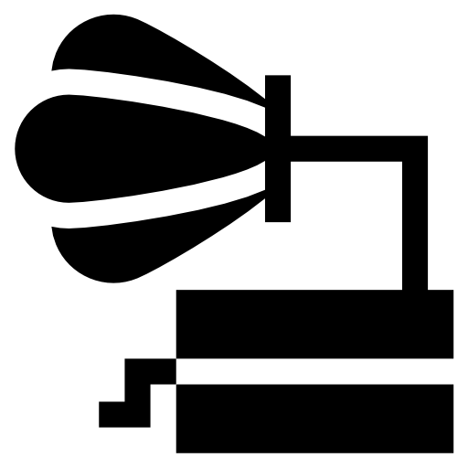 fonografo Basic Straight Filled icona