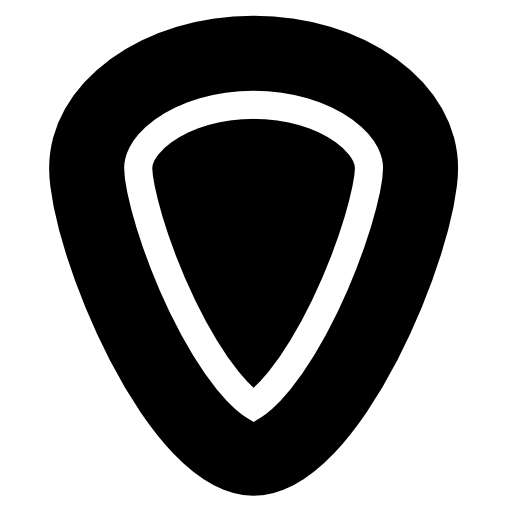púa Basic Straight Filled icono