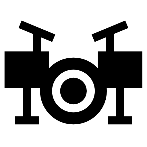 tamburo Basic Straight Filled icona