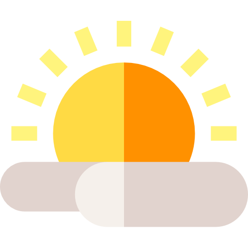 Sun Basic Straight Flat icon