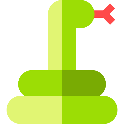schlange Basic Straight Flat icon