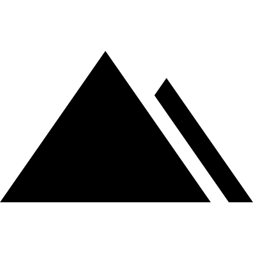 pirámide Basic Straight Filled icono