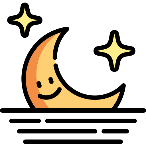 tramonto della luna Special Lineal color icona