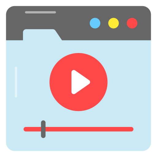 video-advertenties Generic color fill icoon