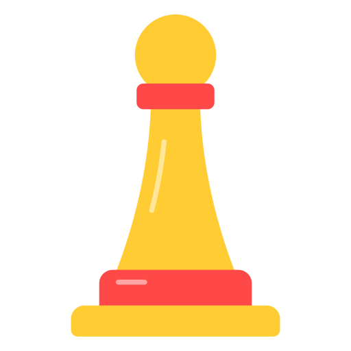 Шахматная пешка Generic color fill иконка